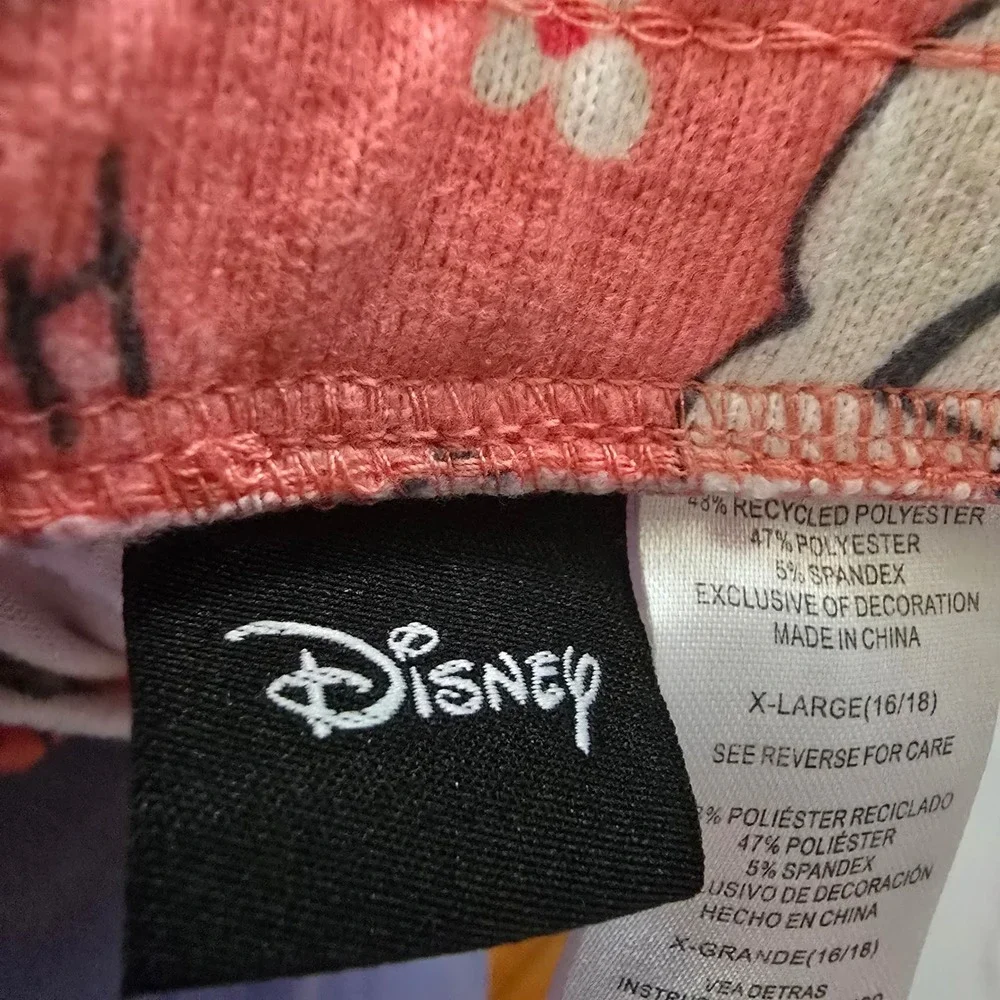 Disney Winnie the Pooh & Eeyore Pink Lounge Pajama Pants XL 16/18 - Picture 4 of 5
